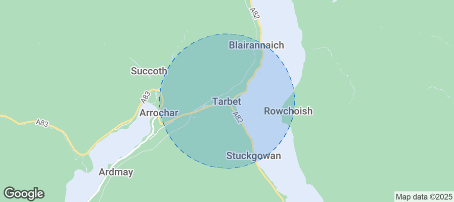 Tarbet Airbnb map